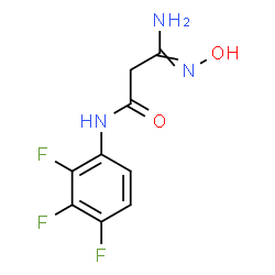 ChemSpider 2D Image | N1-(2,3,4-trifluorophenyl)-3-amino-3-hydroxyiminopropanamide | C9H8F3N3O2