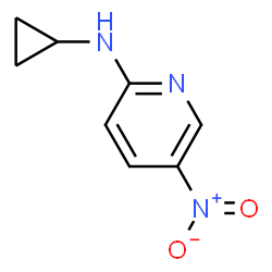 ChemSpider 2D Image | N-Cyclopropyl-5-nitro-2-pyridinamine | C8H9N3O2