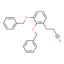 ChemSpider 2D Image | 3-[2,3-DI(BENZYLOXY)PHENYL]PROPANENITRILE | C23H21NO2