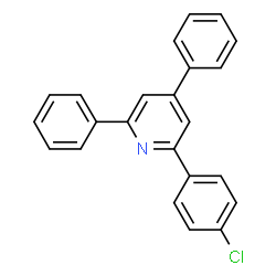 ChemSpider 2D Image | 2-(4-Chlorophenyl)-4,6-diphenylpyridine | C23H16ClN