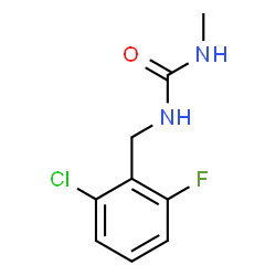 ChemSpider 2D Image | 1-(2-Chloro-6-fluorobenzyl)-3-methylurea | C9H10ClFN2O