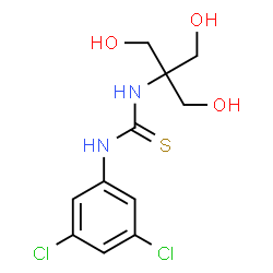 ChemSpider 2D Image | N-(3,5-dichlorophenyl)-N'-[2-hydroxy-1,1-di(hydroxymethyl)ethyl]thiourea | C11H14Cl2N2O3S