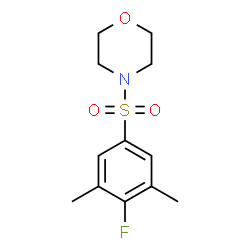 ChemSpider 2D Image | 4-[(4-Fluoro-3,5-dimethylphenyl)sulfonyl]morpholine | C12H16FNO3S