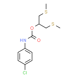 ChemSpider 2D Image | 1,3-Bis(methylsulfanyl)-2-propanyl (4-chlorophenyl)carbamate | C12H16ClNO2S2