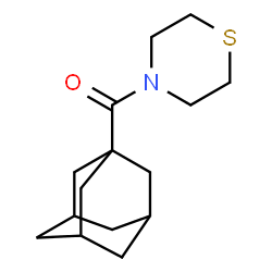 ChemSpider 2D Image | 1-adamantyl(1,4-thiazinan-4-yl)methanone | C15H23NOS
