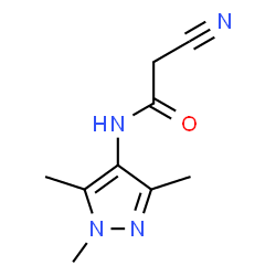 ChemSpider 2D Image | 2-Cyano-N-(1,3,5-trimethyl-1H-pyrazol-4-yl)acetamide | C9H12N4O