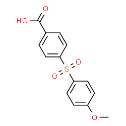 ChemSpider 2D Image | 4-[(4-Methoxyphenyl)sulfonyl]benzoic acid | C14H12O5S