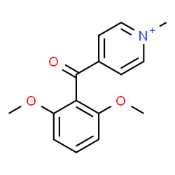 ChemSpider 2D Image | 4-(2,6-Dimethoxybenzoyl)-1-methylpyridinium | C15H16NO3