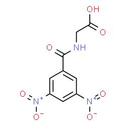 ChemSpider 2D Image | N-(3,5-Dinitrobenzoyl)glycine | C9H7N3O7