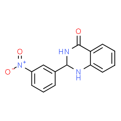 ChemSpider 2D Image | 2-(3-nitrophenyl)-1,2-dihydroquinazolin-4-ol | C14H11N3O3