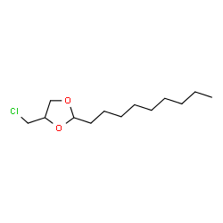 ChemSpider 2D Image | 4-(Chloromethyl)-2-nonyl-1,3-dioxolane | C13H25ClO2