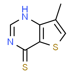 ChemSpider 2D Image | 7-methylthieno[3,2-d]pyrimidine-4-thiol | C7H6N2S2