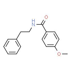 ChemSpider 2D Image | 4-Methoxy-N-(2-phenylethyl)benzamide | C16H17NO2