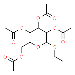 ChemSpider 2D Image | Ethyl 2,3,4,6-tetra-O-acetyl-1-thiohexopyranoside | C16H24O9S