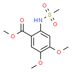 ChemSpider 2D Image | Methyl 4,5-dimethoxy-2-[(methylsulfonyl)amino]benzoate | C11H15NO6S