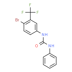 ChemSpider 2D Image | 1-[4-Bromo-3-(trifluoromethyl)phenyl]-3-phenylurea | C14H10BrF3N2O
