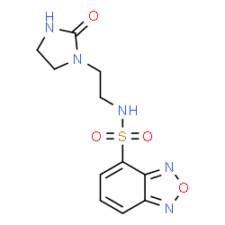 ChemSpider 2D Image | N-[2-(2-Oxo-1-imidazolidinyl)ethyl]-2,1,3-benzoxadiazole-4-sulfonamide | C11H13N5O4S