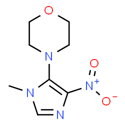 ChemSpider 2D Image | 4-(1-Methyl-4-nitro-1H-imidazol-5-yl)morpholine | C8H12N4O3