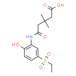 ChemSpider 2D Image | 5-[5-(ethylsulfonyl)-2-hydroxyanilino]-3,3-dimethyl-5-oxopentanoic acid | C15H21NO6S