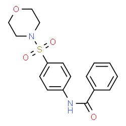 ChemSpider 2D Image | N-[4-(morpholinosulfonyl)phenyl]benzamide | C17H18N2O4S