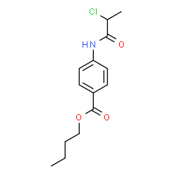 ChemSpider 2D Image | Butyl 4-[(2-chloropropanoyl)amino]benzoate | C14H18ClNO3