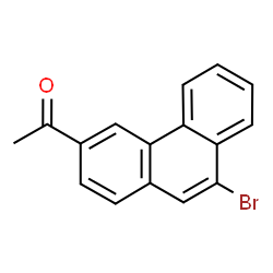 ChemSpider 2D Image | 3-Acetyl-9-bromophenanthrene | C16H11BrO