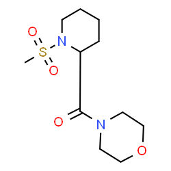 ChemSpider 2D Image | [1-(Methylsulfonyl)-2-piperidinyl](4-morpholinyl)methanone | C11H20N2O4S