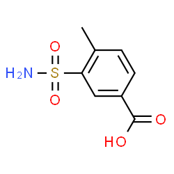 ChemSpider 2D Image | 4-Methyl-3-sulfamoylbenzoic acid | C8H9NO4S
