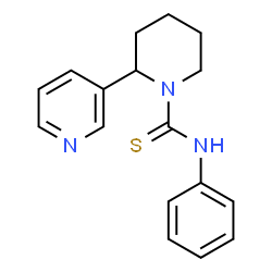 ChemSpider 2D Image | N-phenyl-2-pyridin-3-ylpiperidine-1-carbothioamide | C17H19N3S