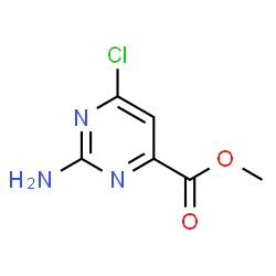 ChemSpider 2D Image | Methyl 2-amino-6-chloro-4-pyrimidinecarboxylate | C6H6ClN3O2