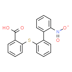 ChemSpider 2D Image | 2-[(2'-Nitro-2-biphenylyl)sulfanyl]benzoic acid | C19H13NO4S
