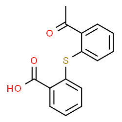ChemSpider 2D Image | 2-[(2-acetylphenyl)thio]benzoic acid | C15H12O3S