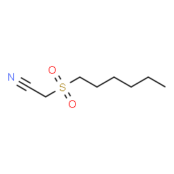 ChemSpider 2D Image | (Hexylsulfonyl)acetonitrile | C8H15NO2S