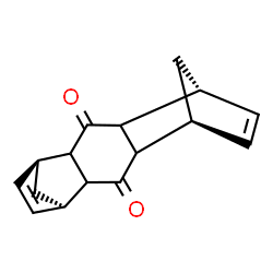 ChemSpider 2D Image | Cyclopentadiene-quinone (2:1)adduct | C16H16O2