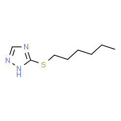 ChemSpider 2D Image | 3-HEXYLTHIO-1,2,4-TRIAZOLE | C8H15N3S