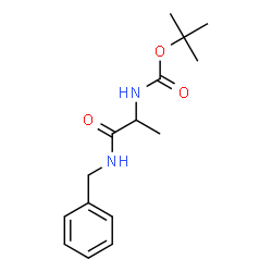 ChemSpider 2D Image | tert-butyl N-[2-(benzylamino)-1-methyl-2-oxoethyl]carbamate | C15H22N2O3