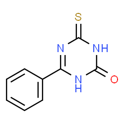 ChemSpider 2D Image | 6-Phenyl-4-thioxo-3,4-dihydro-1,3,5-triazin-2(1H)-one | C9H7N3OS