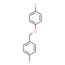 ChemSpider 2D Image | 1-Iodo-4-[(4-methylbenzyl)oxy]benzene | C14H13IO
