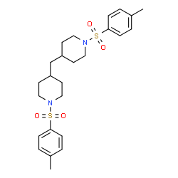 ChemSpider 2D Image | 4,4'-Methylenebis{1-[(4-methylphenyl)sulfonyl]piperidine} | C25H34N2O4S2
