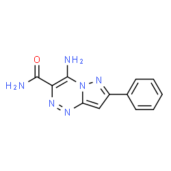 ChemSpider 2D Image | 4-Amino-7-phenylpyrazolo[5,1-c][1,2,4]triazine-3-carboxamide | C12H10N6O