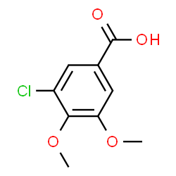 ChemSpider 2D Image | 3-Chloro-4,5-dimethoxybenzoic acid | C9H9ClO4