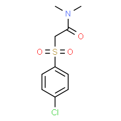 ChemSpider 2D Image | 2-[(4-Chlorophenyl)sulfonyl]-N,N-dimethylacetamide | C10H12ClNO3S
