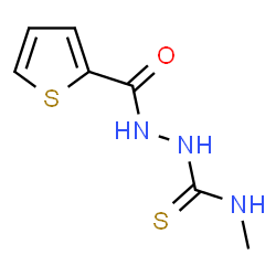 ChemSpider 2D Image | N-Methyl-2-(2-thienylcarbonyl)hydrazinecarbothioamide | C7H9N3OS2