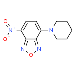 ChemSpider 2D Image | 4-nitro-7-piperidino-2,1,3-benzoxadiazole | C11H12N4O3
