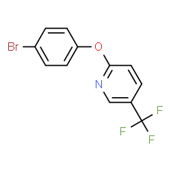 ChemSpider 2D Image | 2-(4-Bromophenoxy)-5-(trifluoromethyl)pyridine | C12H7BrF3NO
