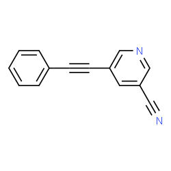 ChemSpider 2D Image | 5-(Phenylethynyl)nicotinonitrile | C14H8N2
