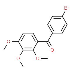 ChemSpider 2D Image | (4-Bromophenyl)(2,3,4-trimethoxyphenyl)methanone | C16H15BrO4