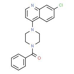 ChemSpider 2D Image | [4-(7-chloroquinolin-4-yl)piperazino](phenyl)methanone | C20H18ClN3O