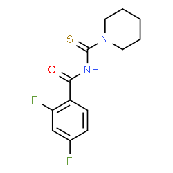 ChemSpider 2D Image | N1-piperidinocarbothioyl-2,4-difluorobenzamide | C13H14F2N2OS