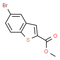 ChemSpider 2D Image | Methyl 5-bromo-1-benzothiophene-2-carboxylate | C10H7BrO2S